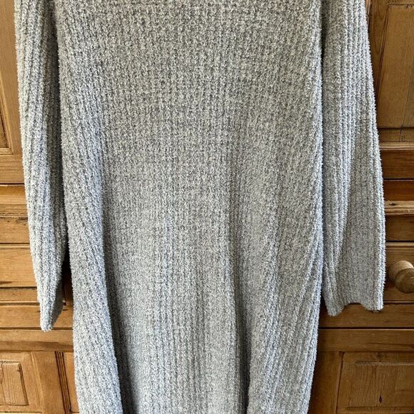 Softies Large / XL Sweater Dress Gray Lounger Pocket Cozy Soft Marshmallow - Picture 10 of 12